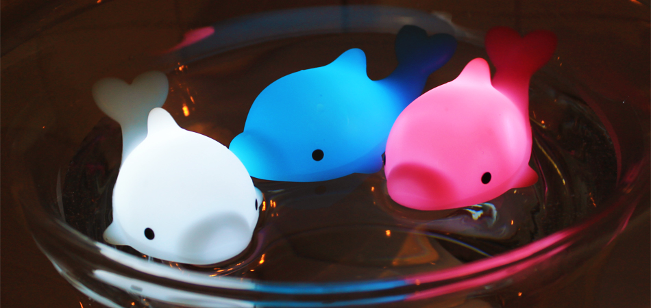 海豚造型浴灯