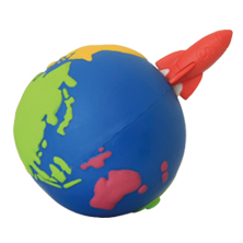 Earth Tape Measure Blue & Red