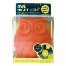 Owl Night Light Orange