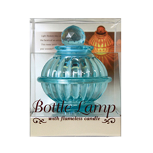 Bottle Lamp Aqua Blue